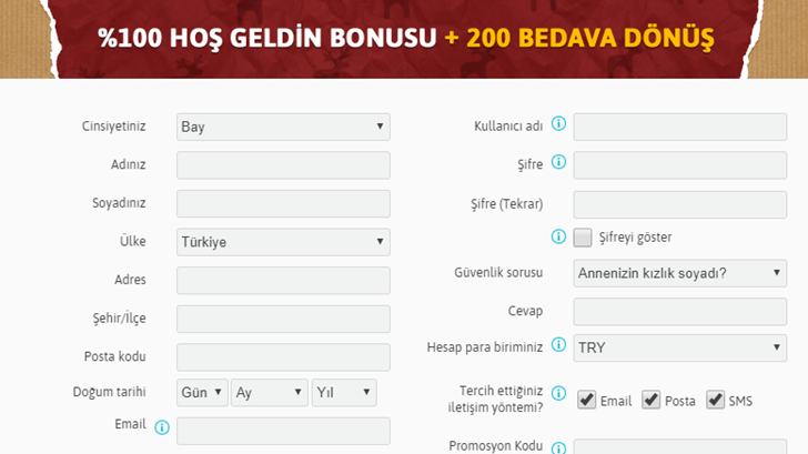 Youwin Üyelik ve Hesap Açma