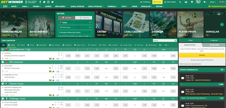 Betwinner Bahis Sitesi